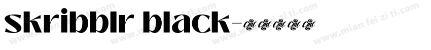 skribblr black字体转换